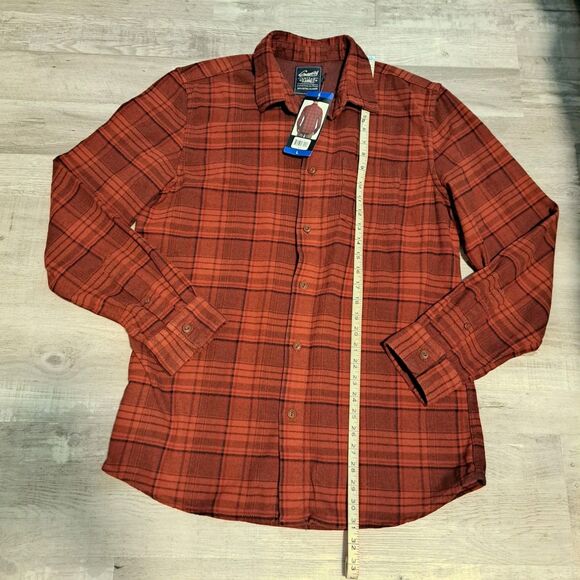 Grayers Men's Heritage Flannels Long Sleeve Shirt Red Plaid Large NWT - Picture 5 of 8